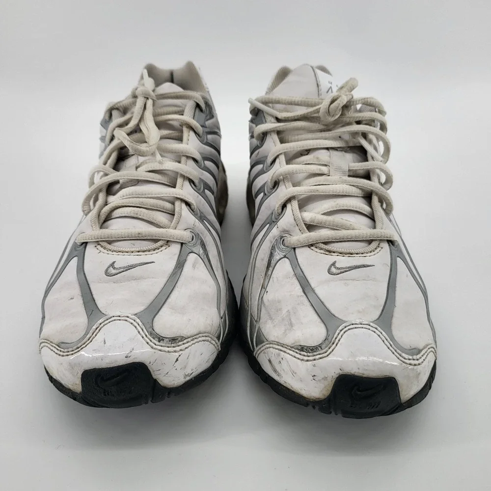 NIKE AIR MAX TORCH SL Sneakers Shoes 317004-111 Womens‎ 9 White & Silver Running